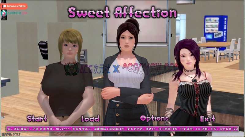 【欧美SLG/汉化/动态】甜蜜的感情（Sweet Affection）v0.11.7 AI汉化版【PC/11.3G/更新】-ACG次元社-单机游戏-电脑游戏、手机游戏下载
